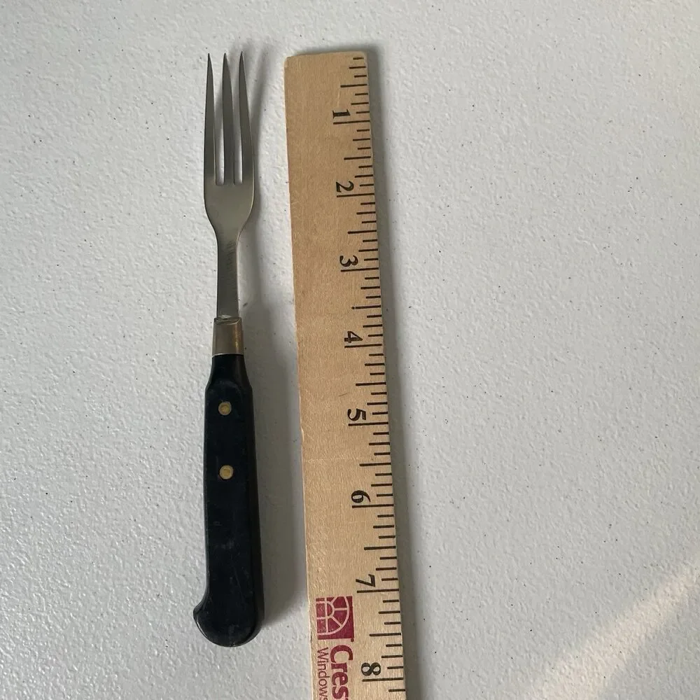 Granny's Fork by Imperial Stainless Steel Black USA Made 3 Tines 7.5' Utensil
